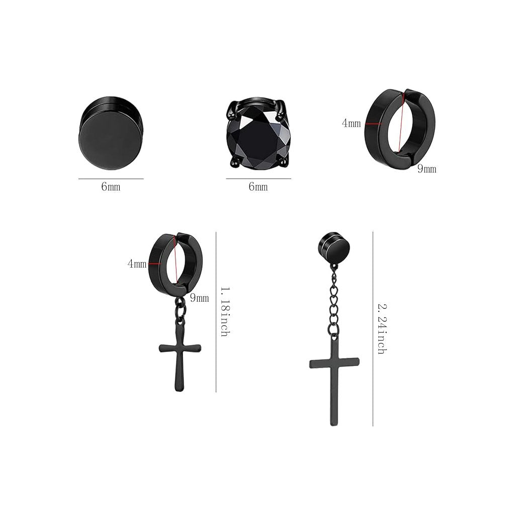 Minimalistic zirconia clip earrings image 6