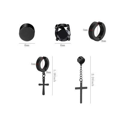 Minimalistic zirconia clip earrings image 6