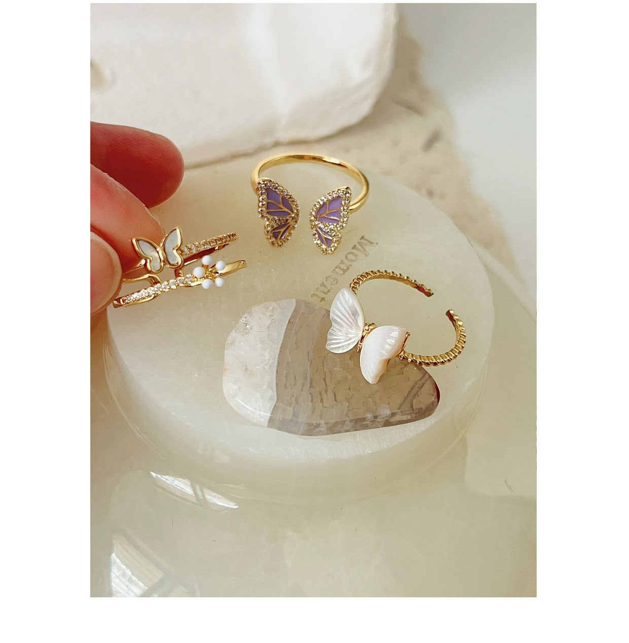 Unique butterfly ring in various colors - image 7