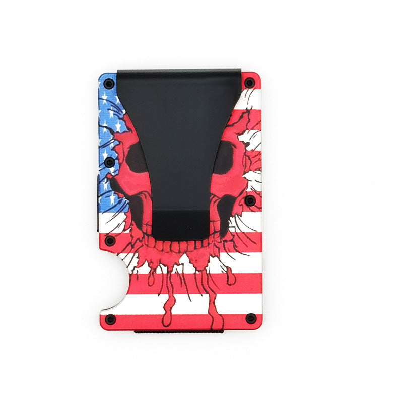 RFID blocking metal card wallet image 1