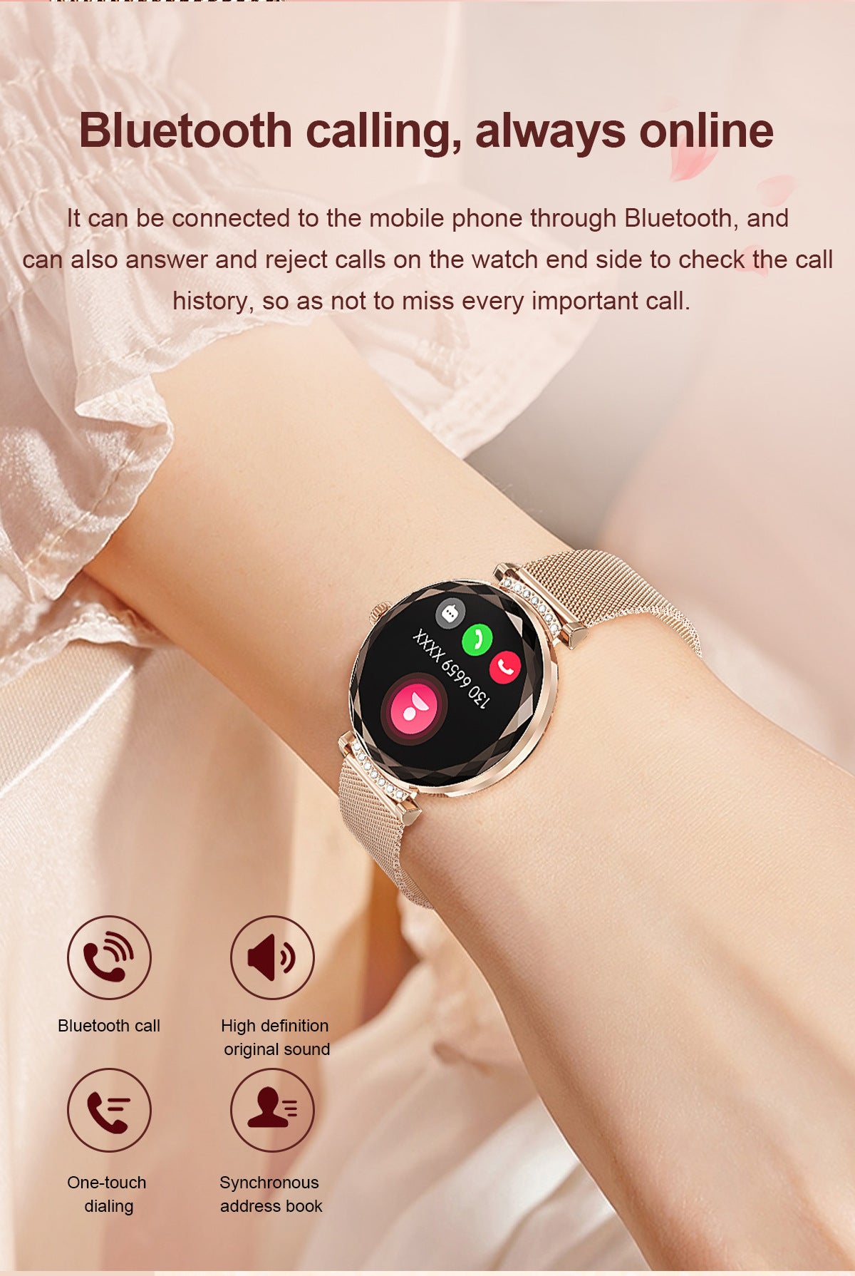 Smart health monitoring bracelet with heart rate and blood pressure tracking