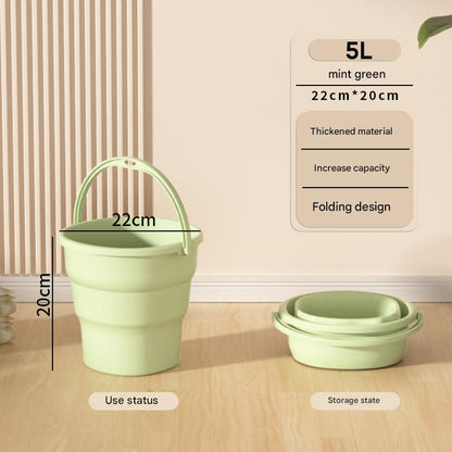 Large capacity water bucket in use