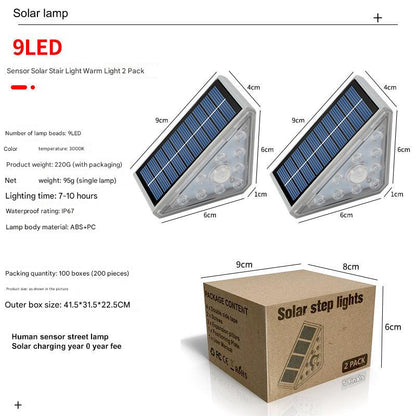Solar Powered LED Stairway Light Image 1