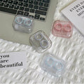 Integrated Pink Contact Lens Case