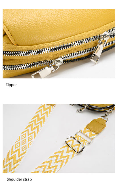 Yellow trendy shoulder bag