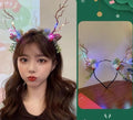 23#Christmas Headband - Branch Antler Ears [With Light]