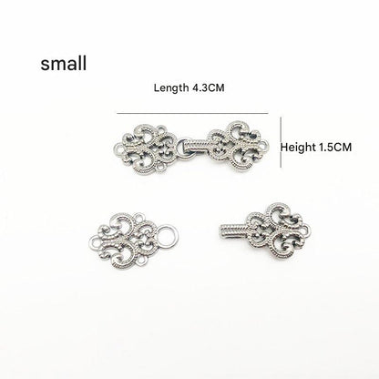 Stylish metal clasp for Hanfu costume
