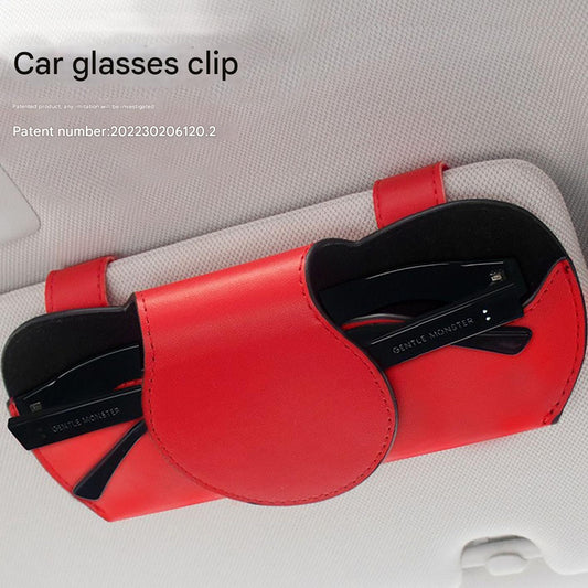 Colorful car accessory sunglasses holder