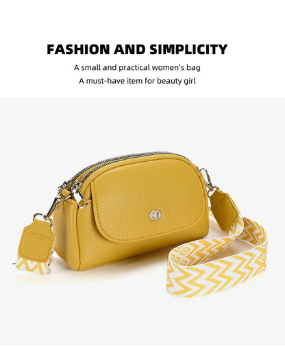 Yellow trendy shoulder bag