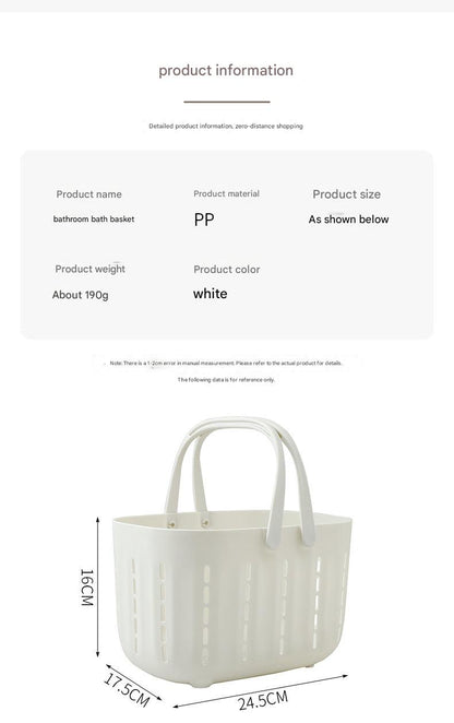 lightweight portable shower basket for students