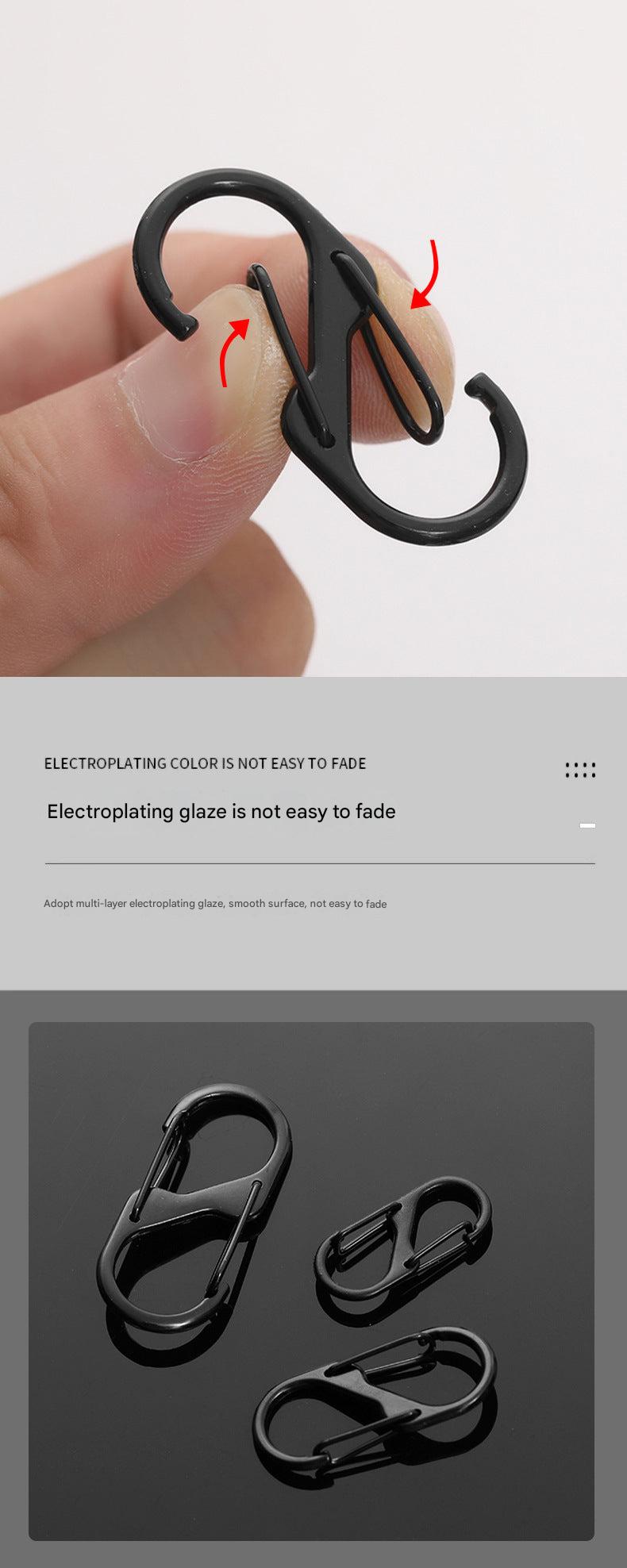 Quick-release mechanism keychain clip