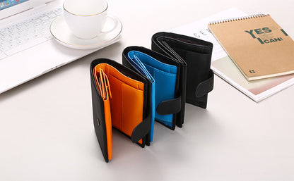Compact wallet design - Blue-Black color