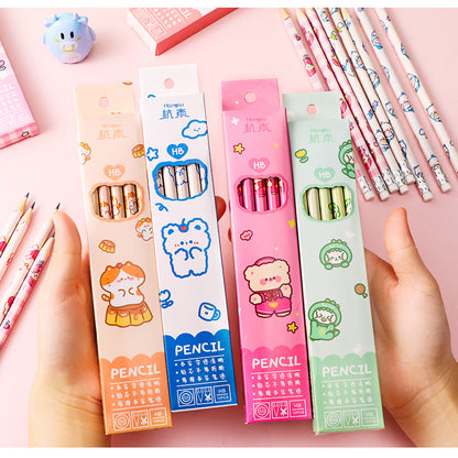 cartoon bear printed pencil pack image