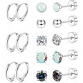 Silver 8 Pairs Set