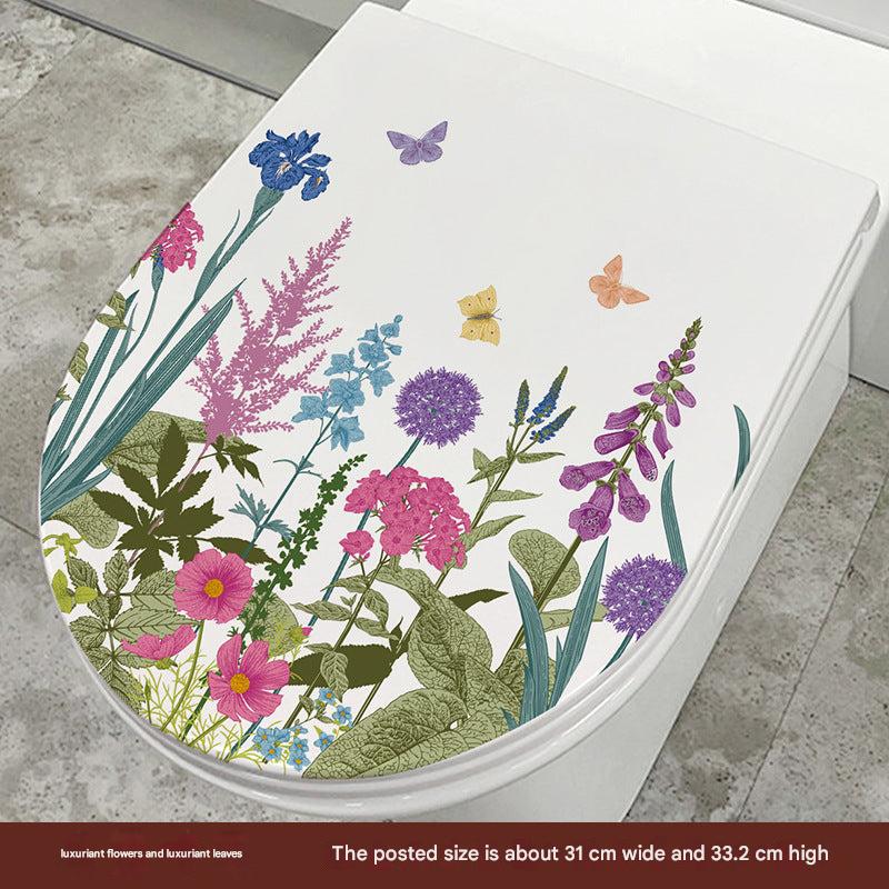 Cute Dolphin Toilet Seat Sticker Image 1