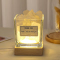 6*6 Square Cup White Crystal + USB Base