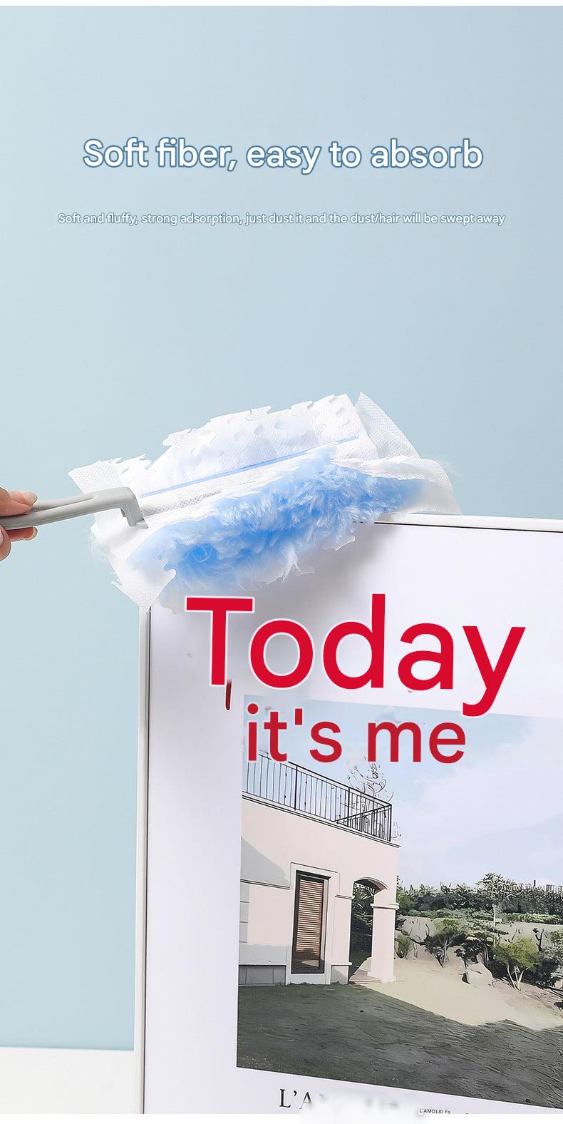Image of static dusting duster in use