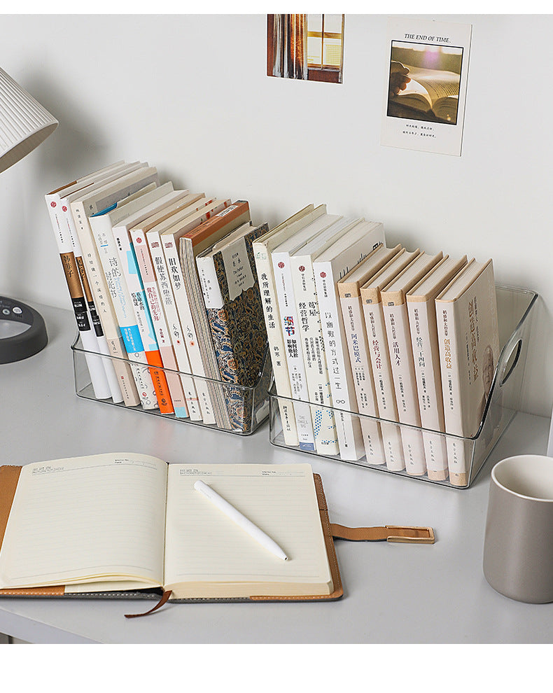 Durable PET book storage container