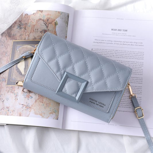 quilted mini shoulder bag green