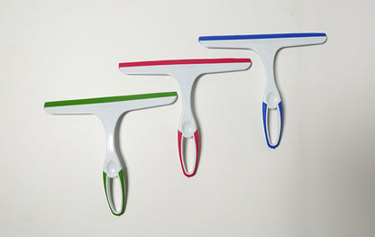 blue glass squeegee tool