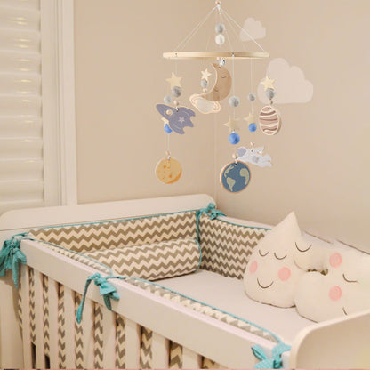 Baby Crib Mobile in Natural Wood - Image 6