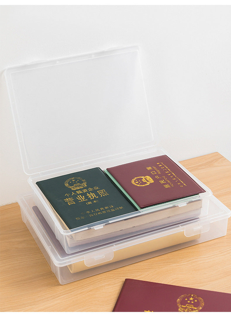 Document organizer box for home storage