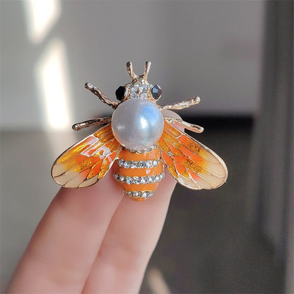 Charming Bee Pin on Jacket Image 4