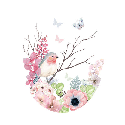 Charming Pink Floral Toilet Lid Cover Image 2