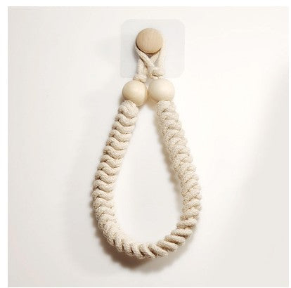 Durable and decorative rope toilet paper holder