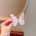 3# Polka Dot Embroidered Butterfly - Pink