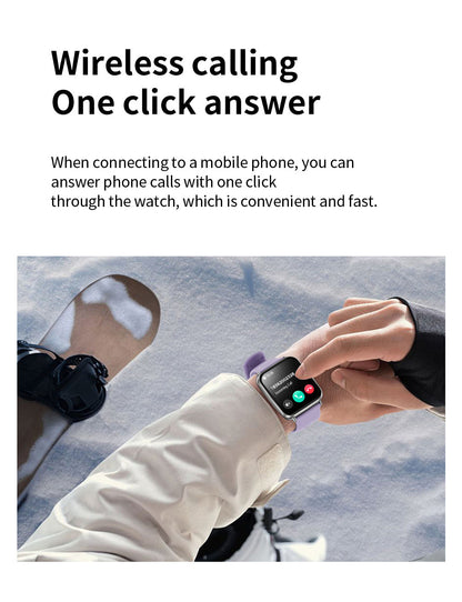 Elegant square touchscreen smartwatch design