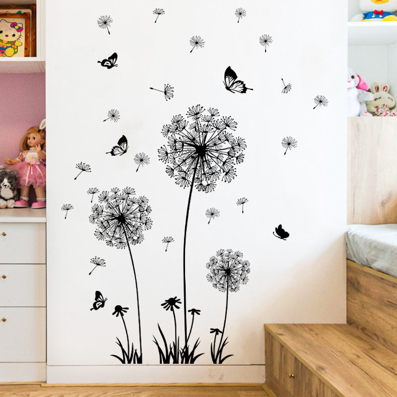 modern black dandelion home decor image 4