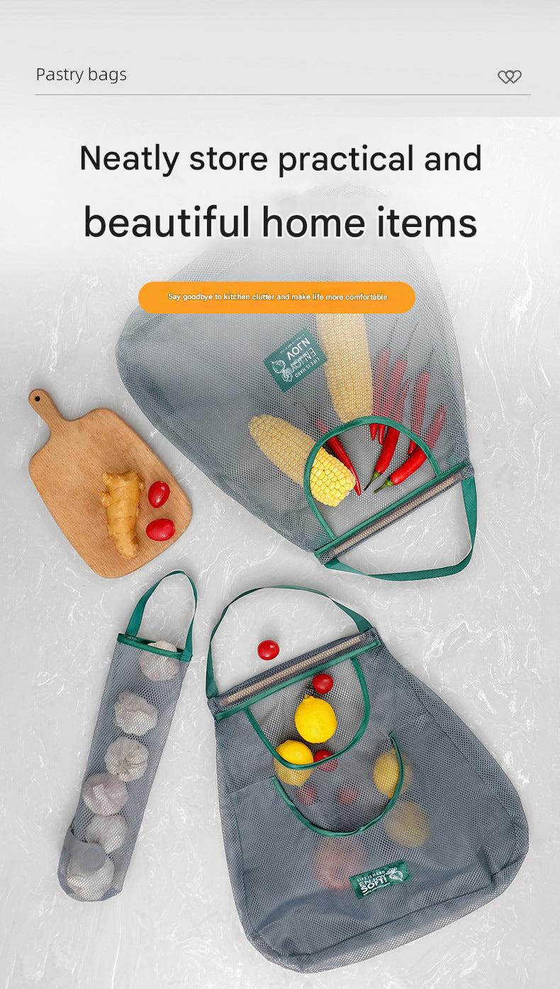 Wall-mounted kitchen organization bag