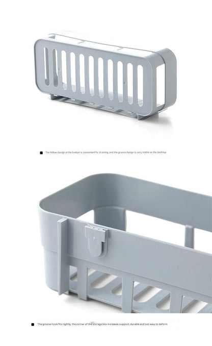 Wall-mounted bathroom organizer image 2