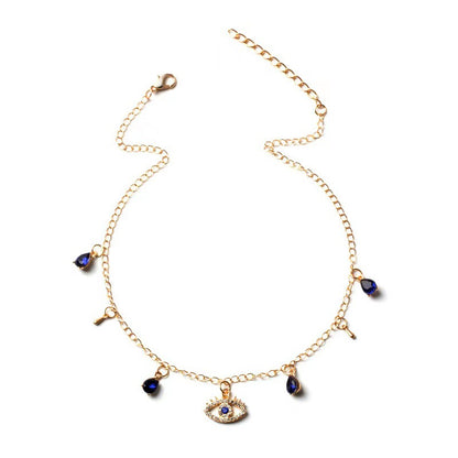 Gold-Plated Evil Eye Necklace Image 2