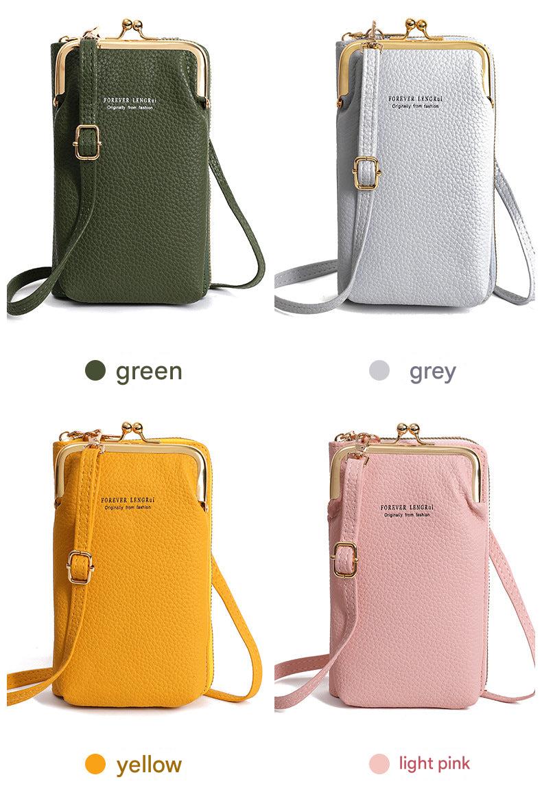 Stylish Mini Women's Phone Wallet Bag - Detail of Zipper