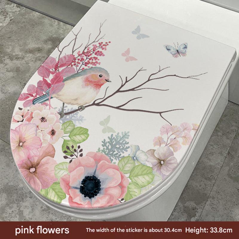 Cute Dolphin Toilet Seat Sticker Image 8