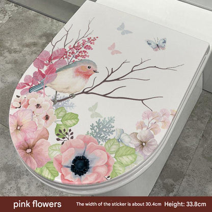 Cute Dolphin Toilet Seat Sticker Image 8