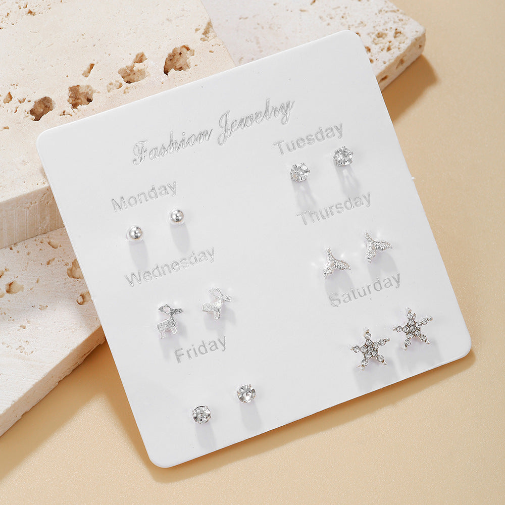 Korean pearl bow earrings image 7