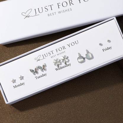 hypoallergenic silver earrings image 5