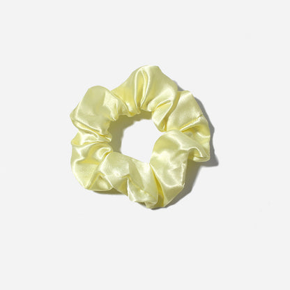 Korean fabric hair band in use