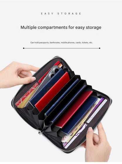 Premium RFID Leather Passport Holder Image 3
