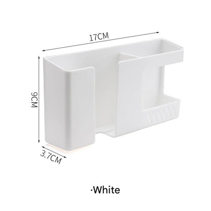 Wall-mounted organizer storage box for remotes