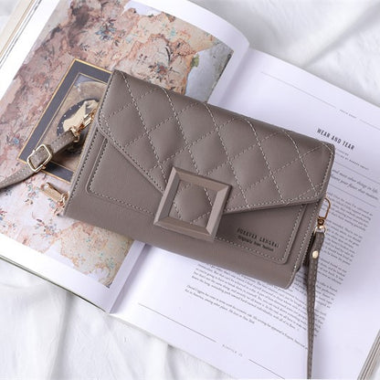 quilted mini shoulder bag red