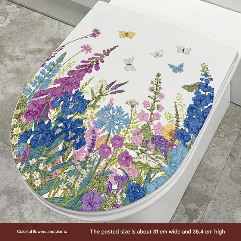 Cute Dolphin Toilet Seat Sticker Image 4