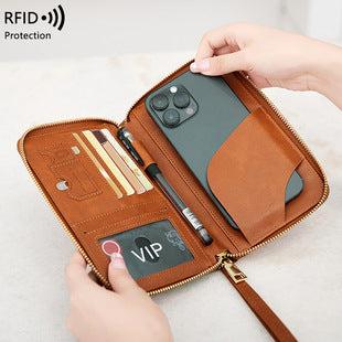 Chic RFID wallet with multiple card slots