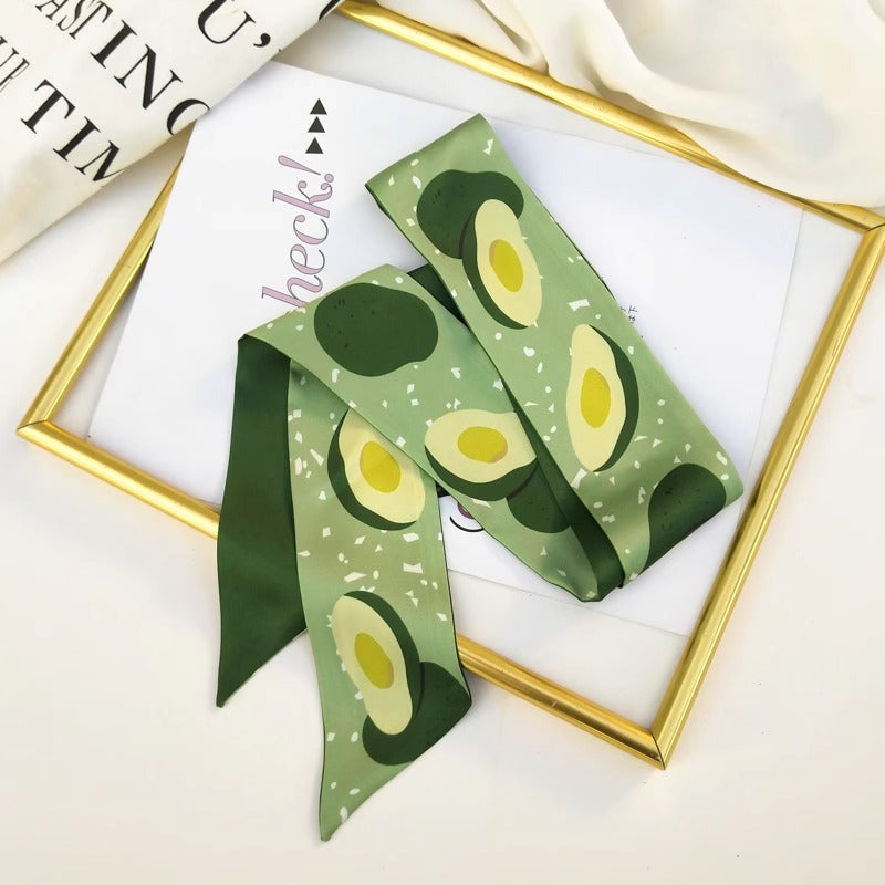 Chic geometric patterned hair scarf