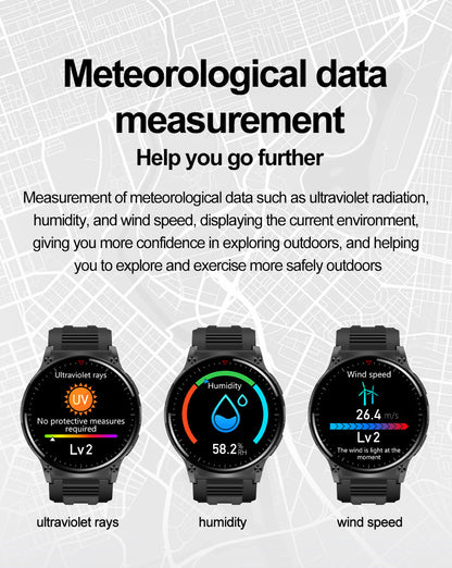 Bluetooth fitness tracker with NFC compass and health monitoring - image 1