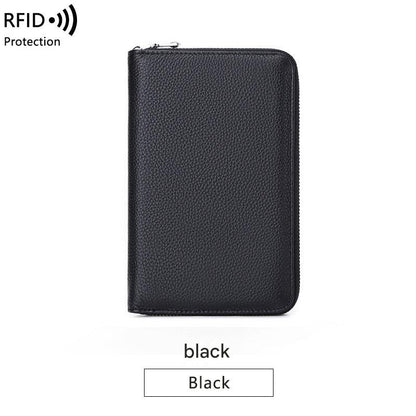 Premium RFID Leather Passport Holder Image 9