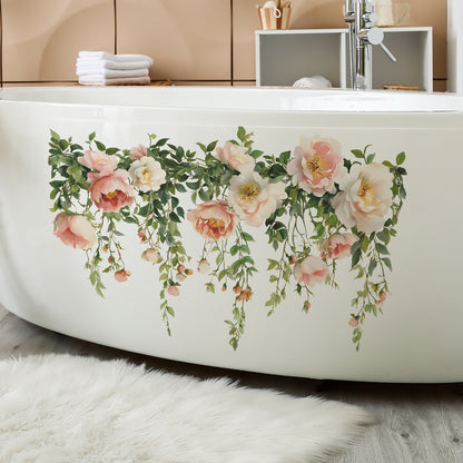 vibrant rose wall sticker design 5